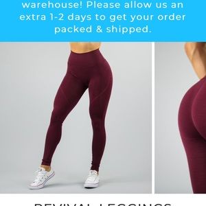 ISO Red garnet leggings